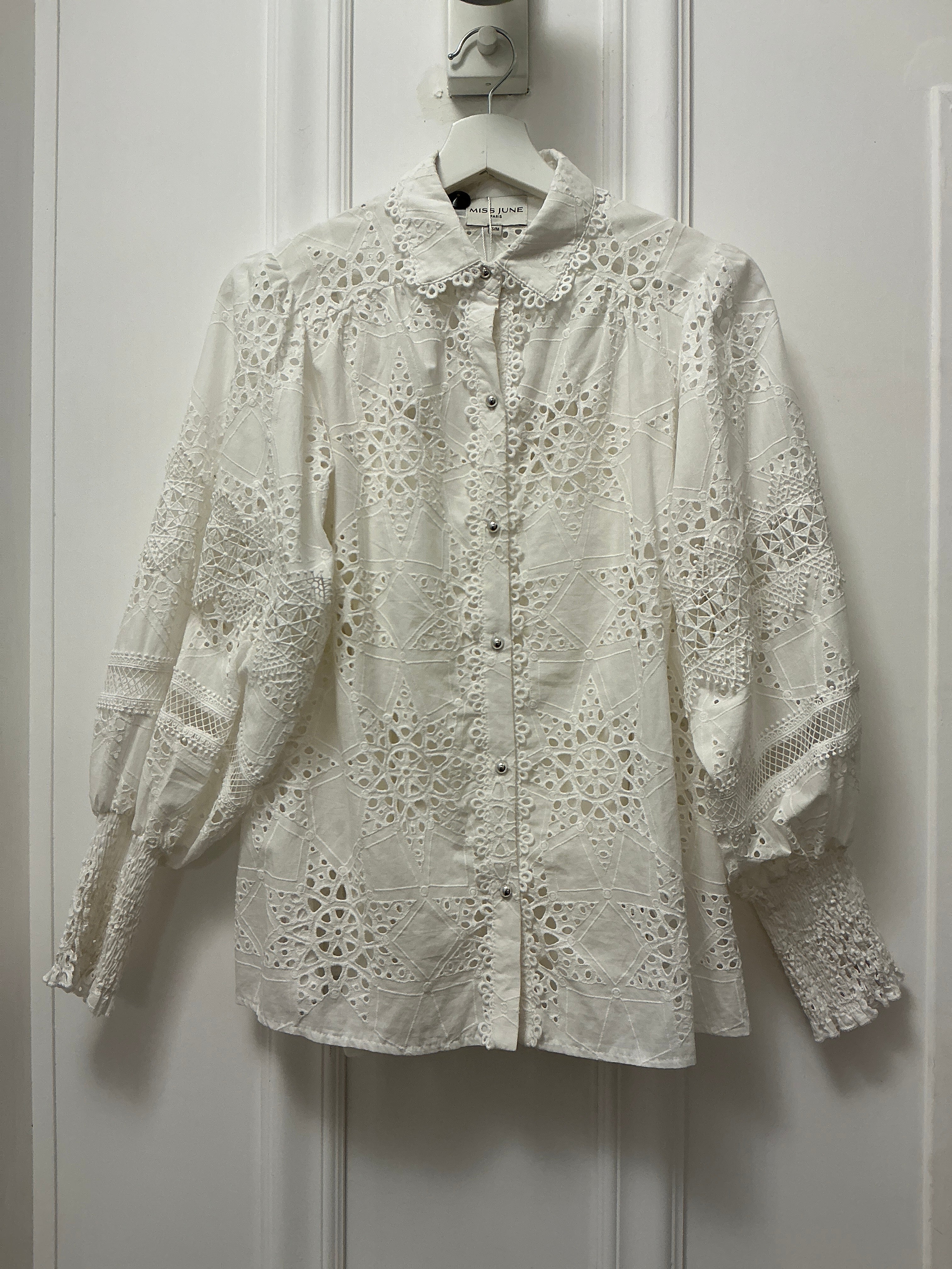 Camicia Pizzo Sangallo