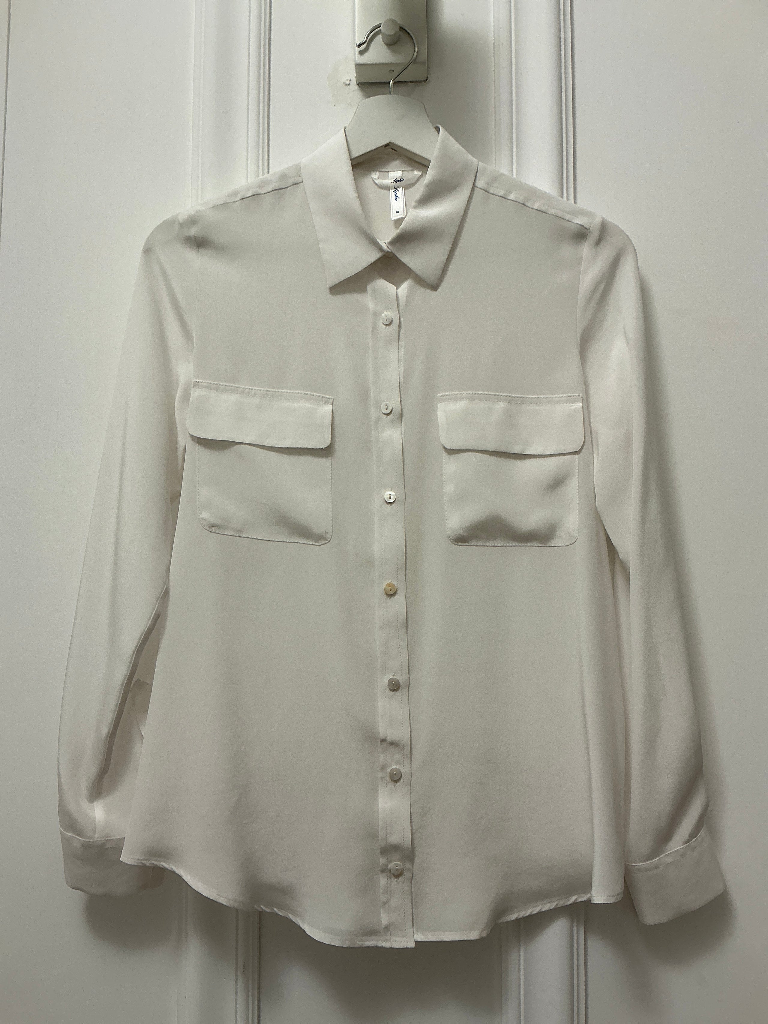 Camicia Seta Equipment Bianca