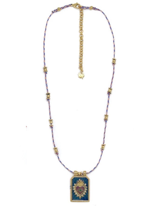 Collana Placchetta Cuore Sacro