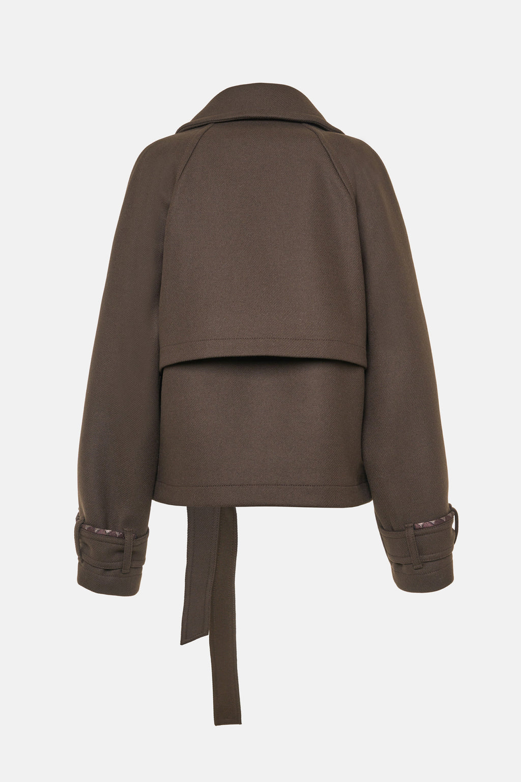 Trench Corto Con Studs