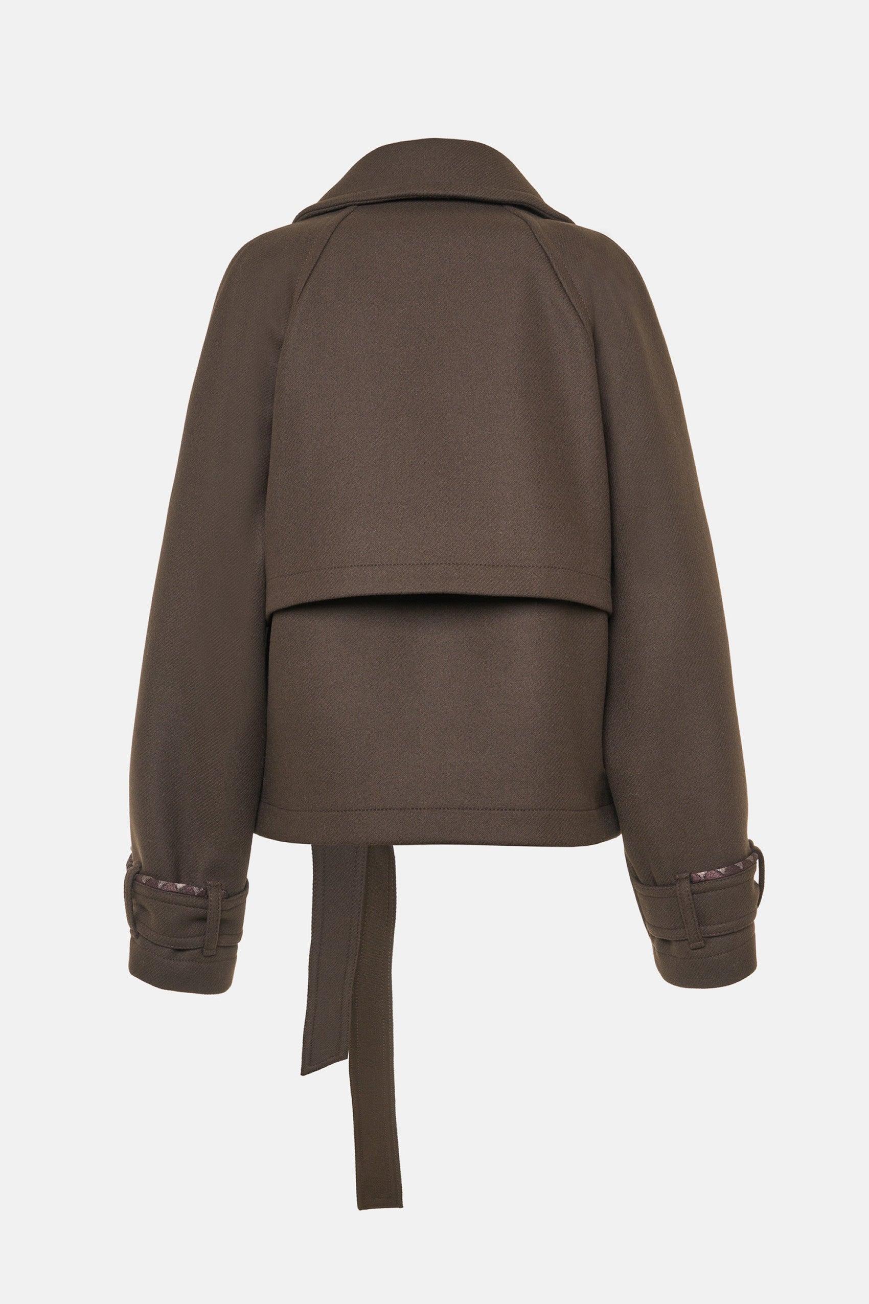 Trench Corto Con Studs