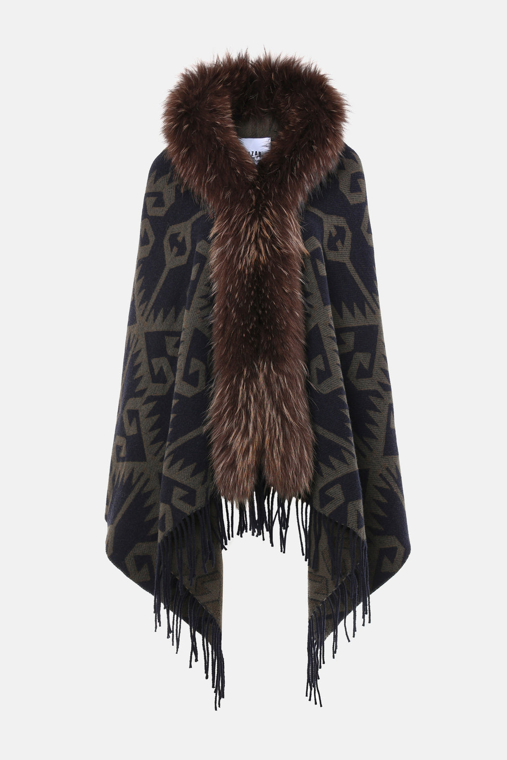 Cappa con Pelliccia e Frange