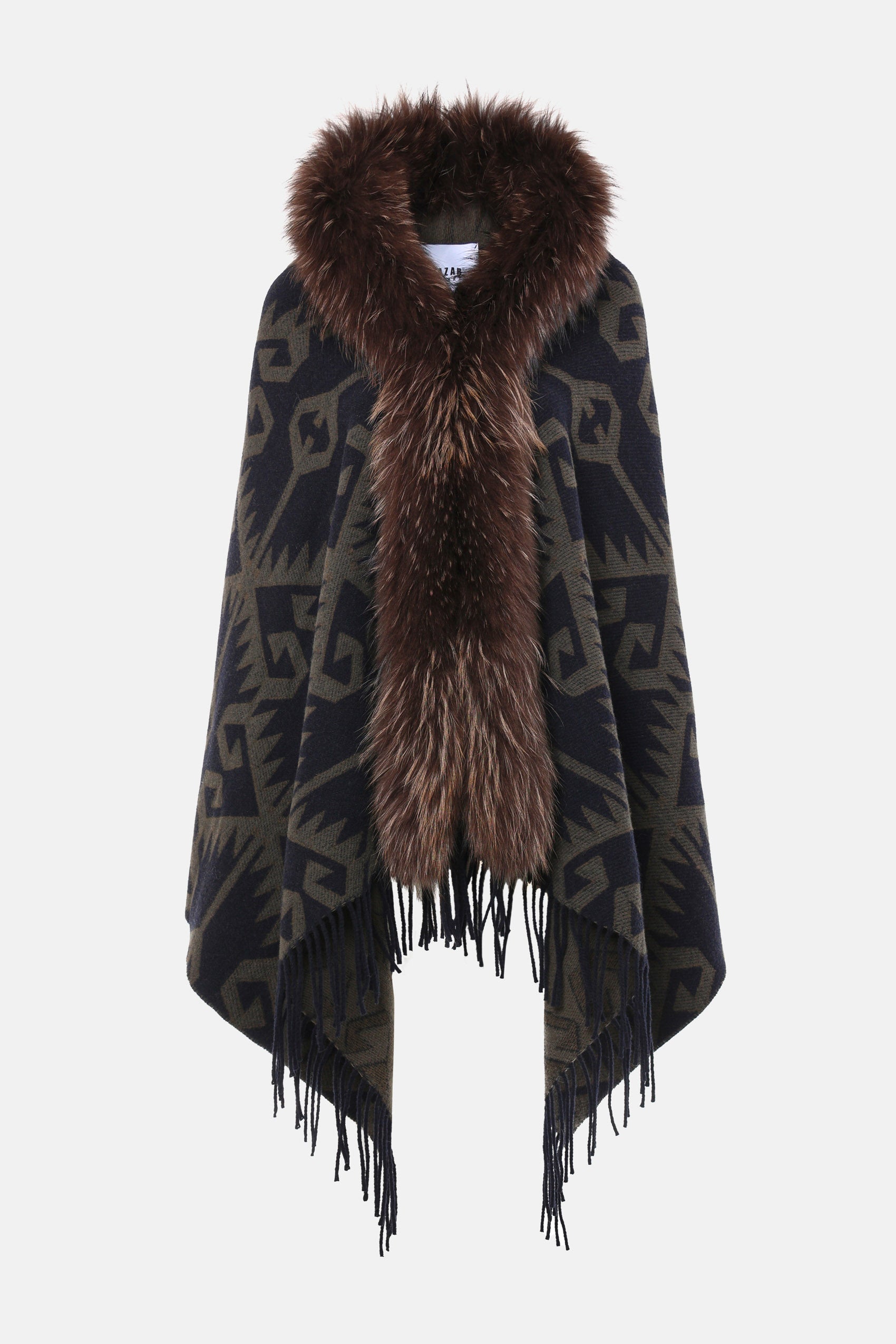 Cappa con Pelliccia e Frange