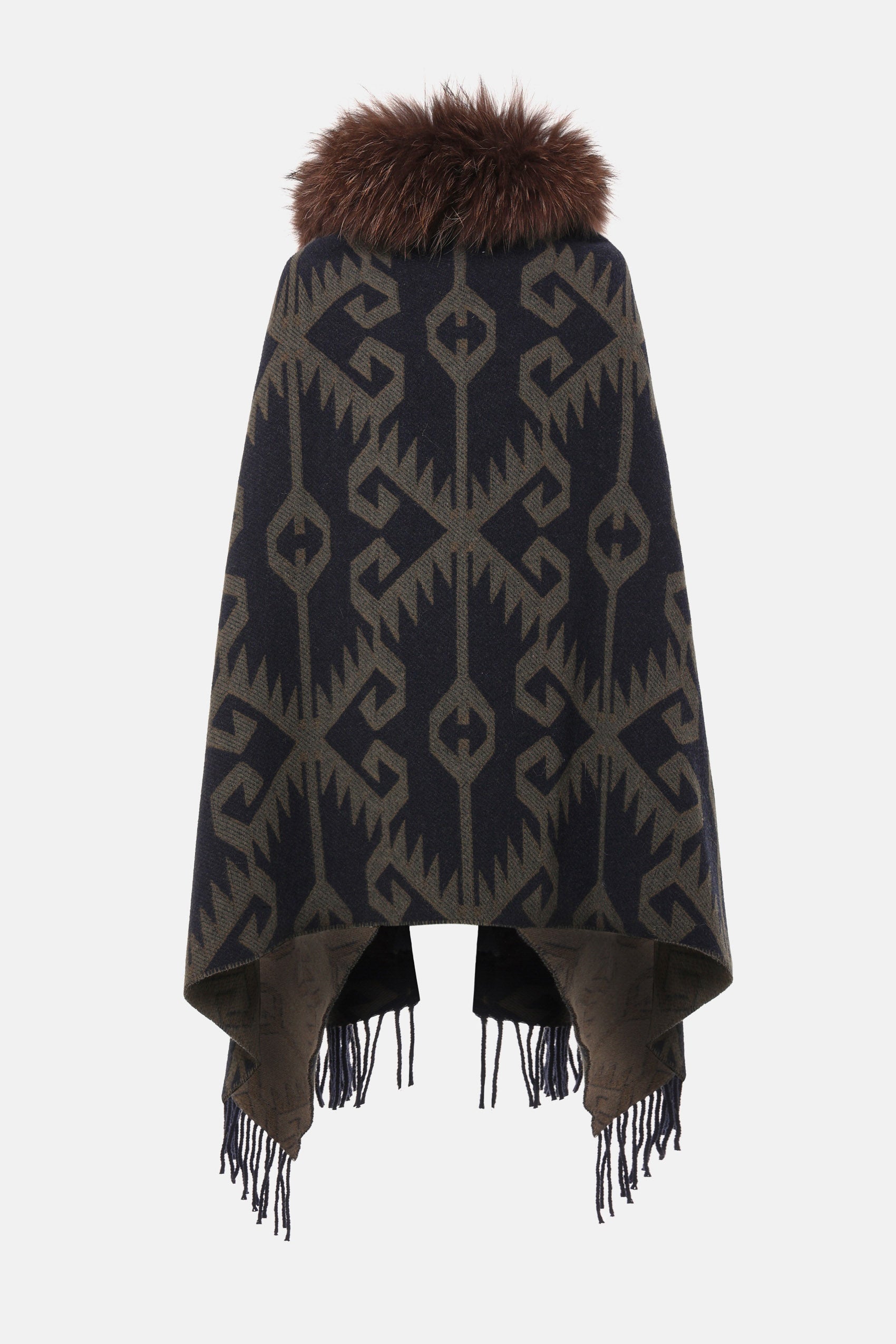 Cappa con Pelliccia e Frange