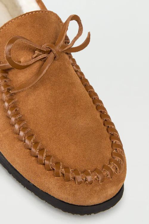 Mocassino Scamosciato con Pelliccetta